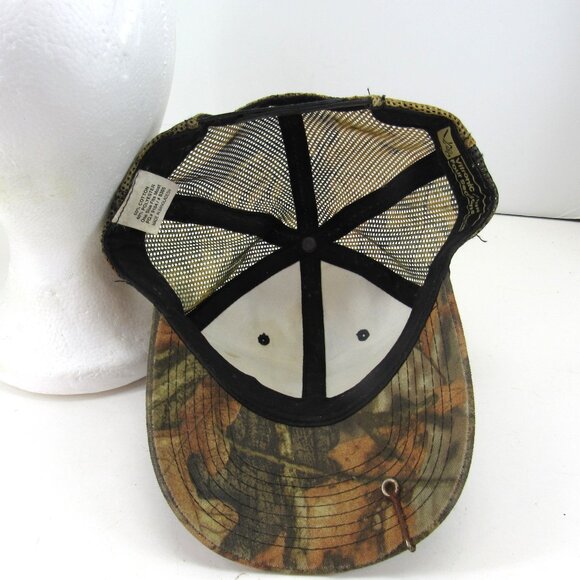 Old Clinton Gas & Groceries Logo Gray Ga Mesh Back Camo Adj Snapback Cap Hat - Picture 7 of 8